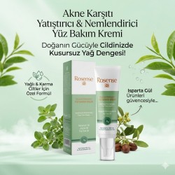 Akne Karşıtı Yatıştırıcı & Nemlendirici Yüz Bakım Kremi 50ml | Rosense®