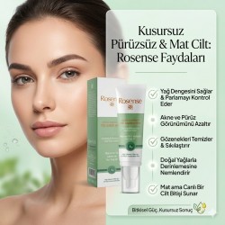 Akne Karşıtı Yatıştırıcı & Nemlendirici Yüz Bakım Kremi 50ml | Rosense®