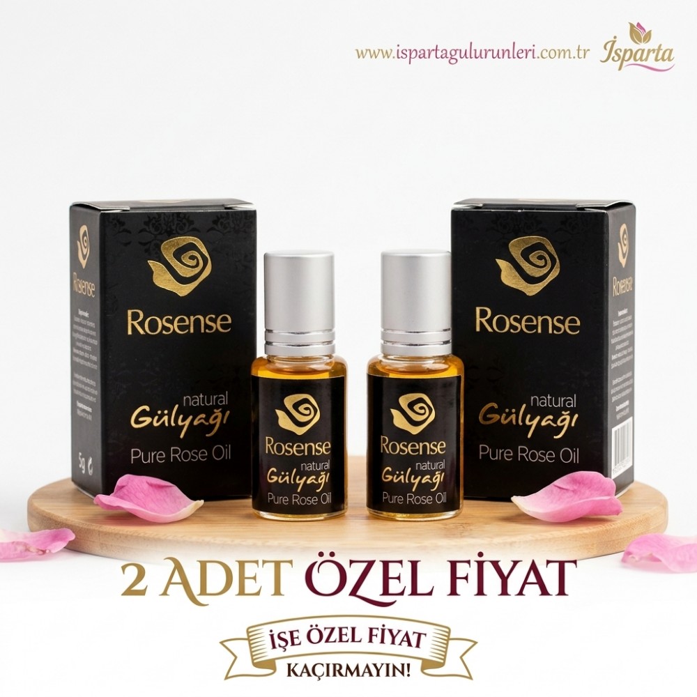 Rosense %100 Saf Isparta Gül Yağı 5 Gram  - 2 adet