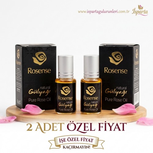 Rosense %100 Saf Isparta Gül Yağı 5 Gram  - 2 adet