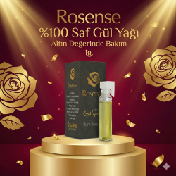 Rosense %100 Saf Isparta Gül Yağı 1 Gram