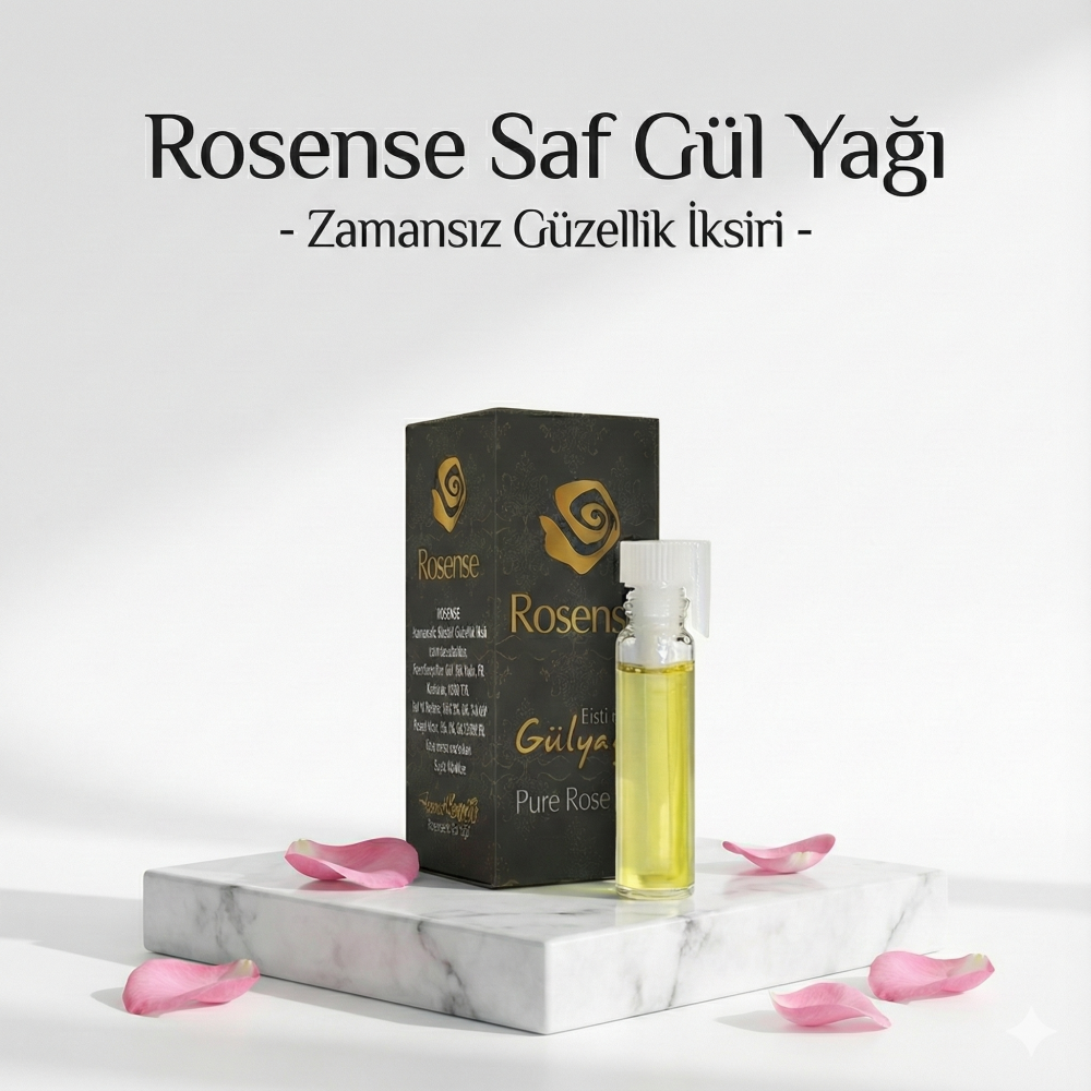 Rosense %100 Saf Isparta Gül Yağı 1 Gram