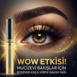 Rosense Doğal Kaş Kirpik Bakım Yağı 5 ml - Güçlendirici Etki