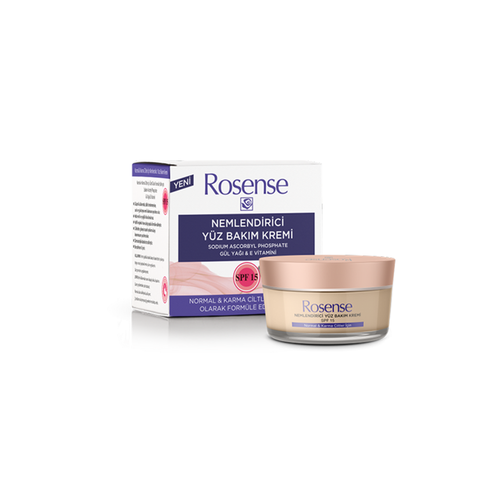 Rosense Normal ve Karma Ciltler İçin Nemlendirici Yüz Bakım Kremi 50 ml