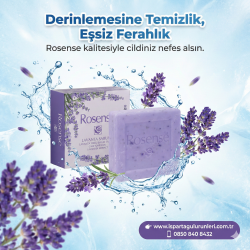 Rosense Lavanta Özlü Bakım Sabunu 100g - Rahatlatıcı & Arındırıcı
