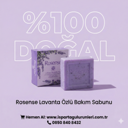 Rosense Lavanta Özlü Bakım Sabunu 100g - Rahatlatıcı & Arındırıcı