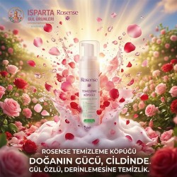 Rosense Gül Özlü Yüz Temizleme Köpüğü 200 ml - Hassas ve Arındırıcı