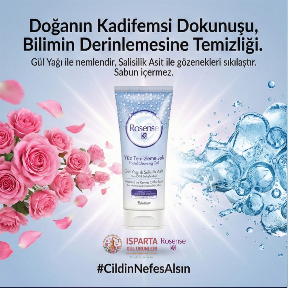 Rosense Arındırıcı Yüz Temizleme Jeli 100 ml - Gül Özlü